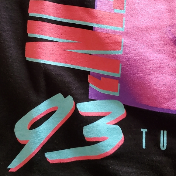 NWT 2PAC Black/Pink 93 Vintage Band Tee size Small /Oversized fit - Picture 7 of 11